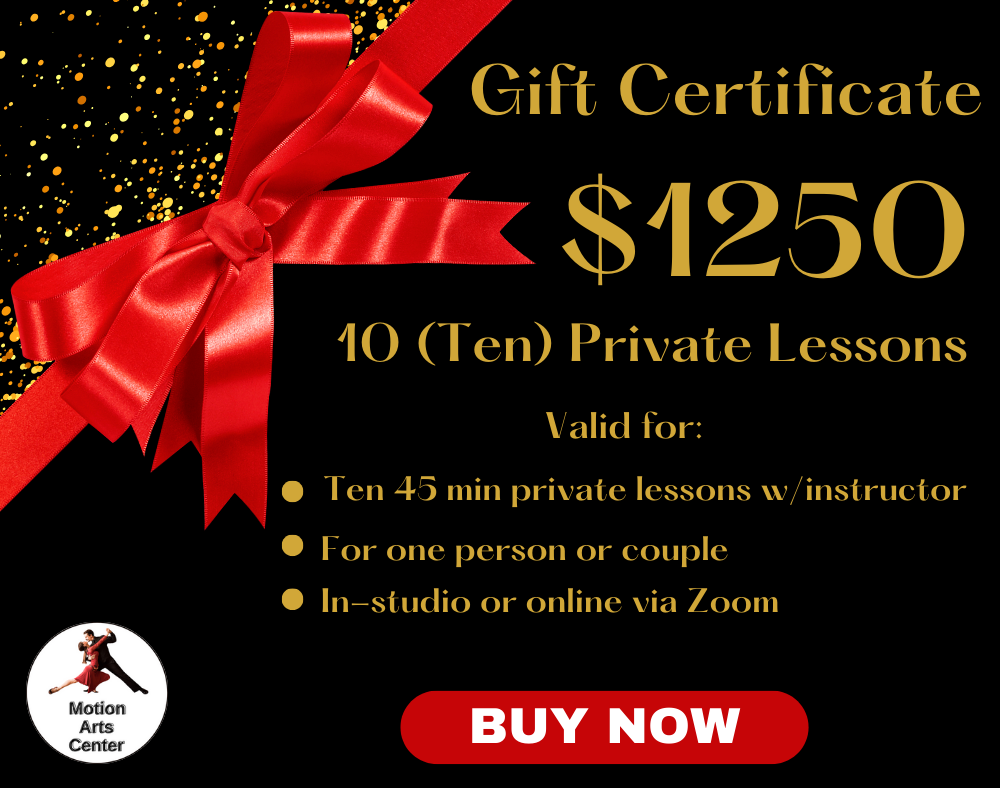 Gift Certificates Dance Studio