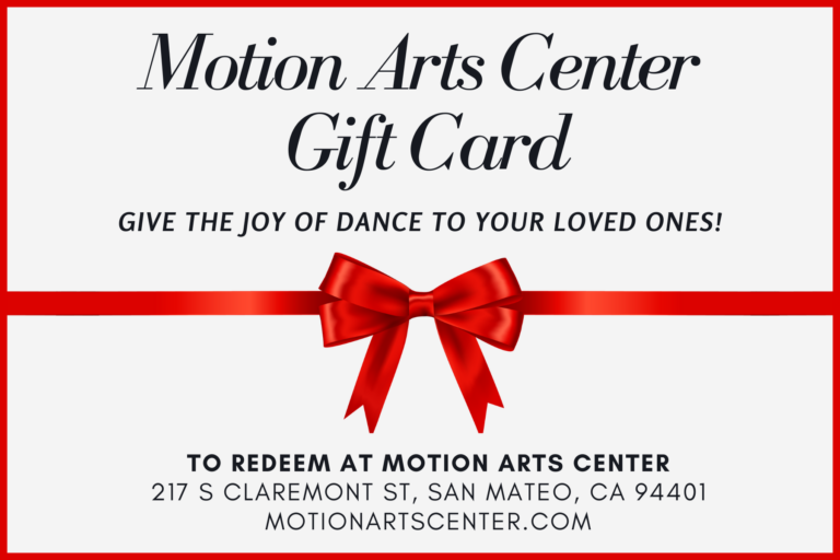 Dance Gift Card